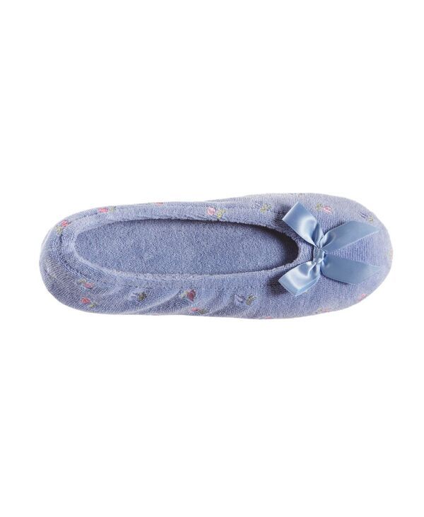 アイソトナー レディース シューズ サンダル パイル 刺繍 Isotoner Signature Isotoner Embroidered Terry Ballerina Slipper Online