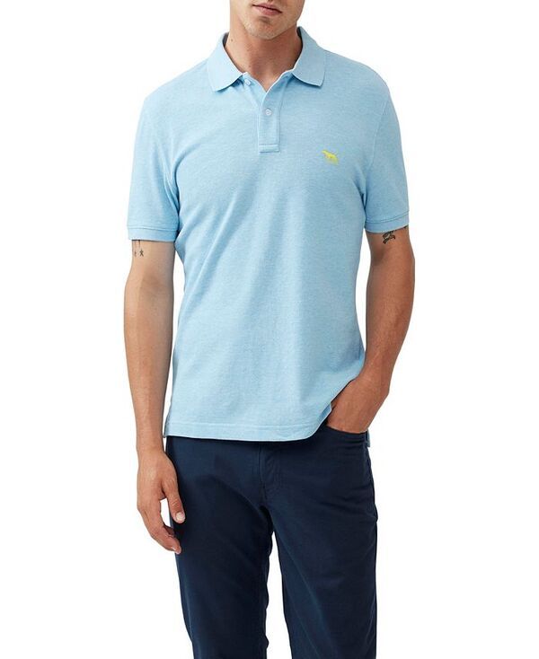 ロッドアンドグン メンズ アウター パーカー・スウェット ポロシャツ Rodd Gunn Mens The Gunn Sports Fit Short Sleeve Polo Surf blue ブル