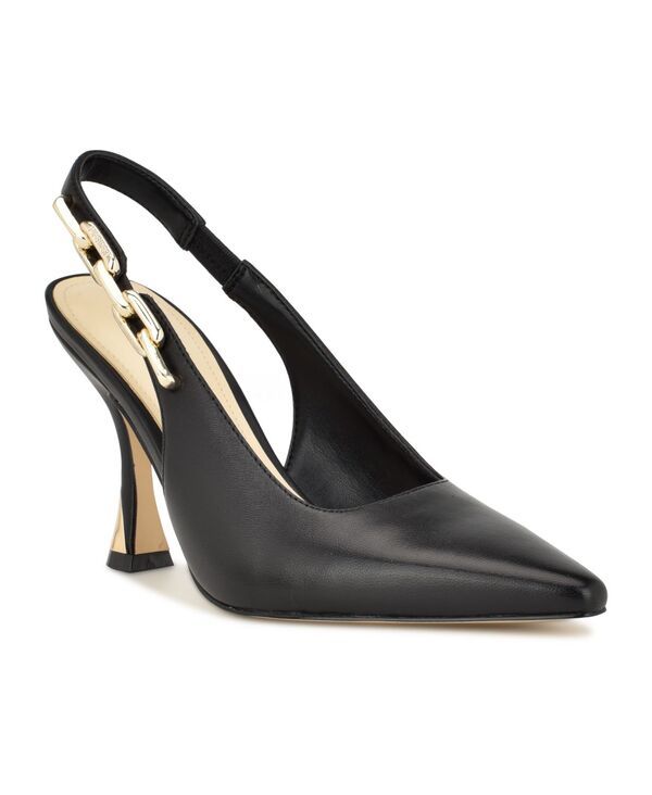 ナインウェスト レディース シューズ パンプス Nine West Womens Veroni Stiletto Slingback Dress Pumps Black Leather ブラック 17,235円