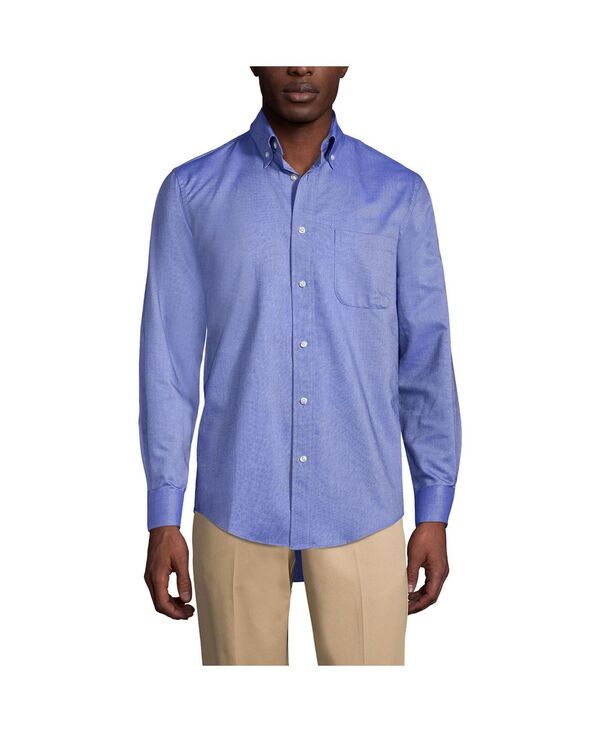 ランズエンド メンズ トップス シャツ オックスフォード Lands End Mens School Uniform Long Sleeve Solid Oxford Dress Shirt Fren