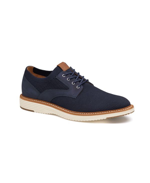 ジョンストンアンドマーフィー メンズ シューズ ドレスシューズ ワンピース ニット Johnston Murphy Mens Upton Knit Plain Toe Dress Shoes Navy