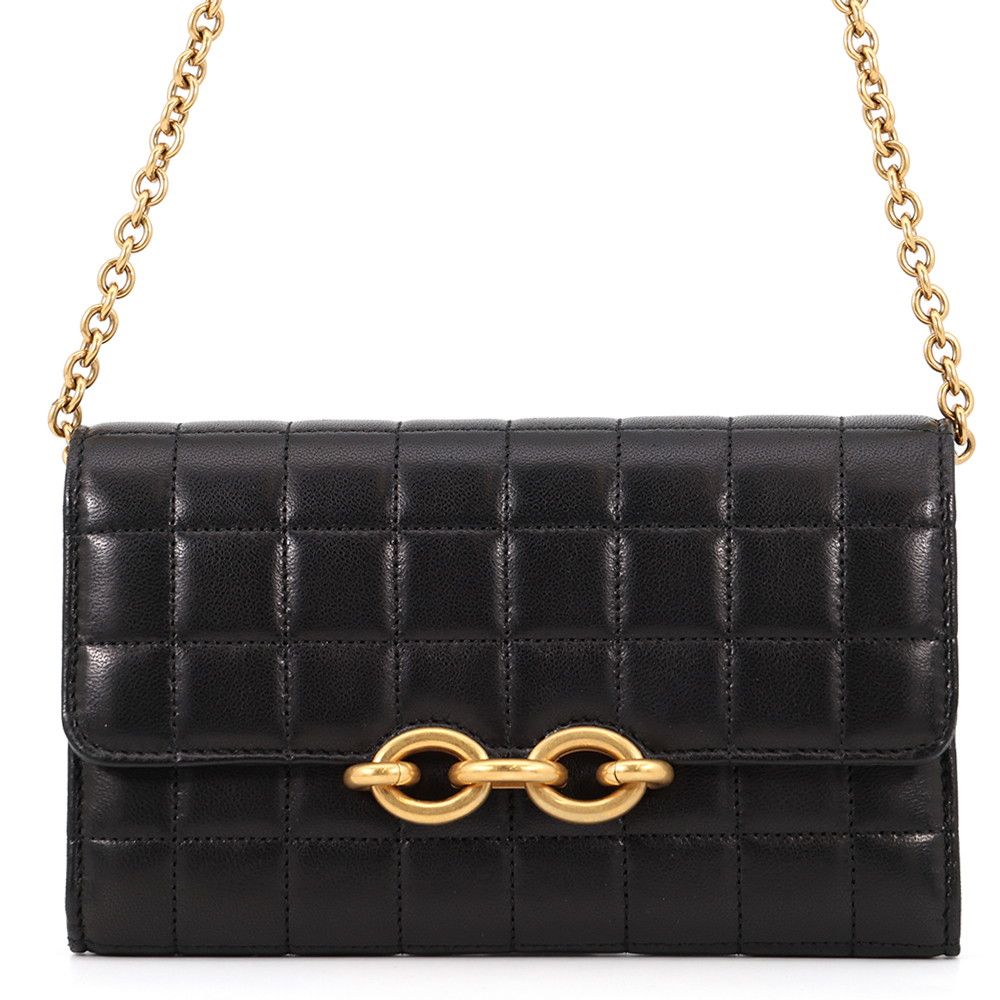 サンローランパリ チェーンウォレット LE MAILLON WALLET ラムスキン 738109 SAINT LAURENT PARIS 財布 黒