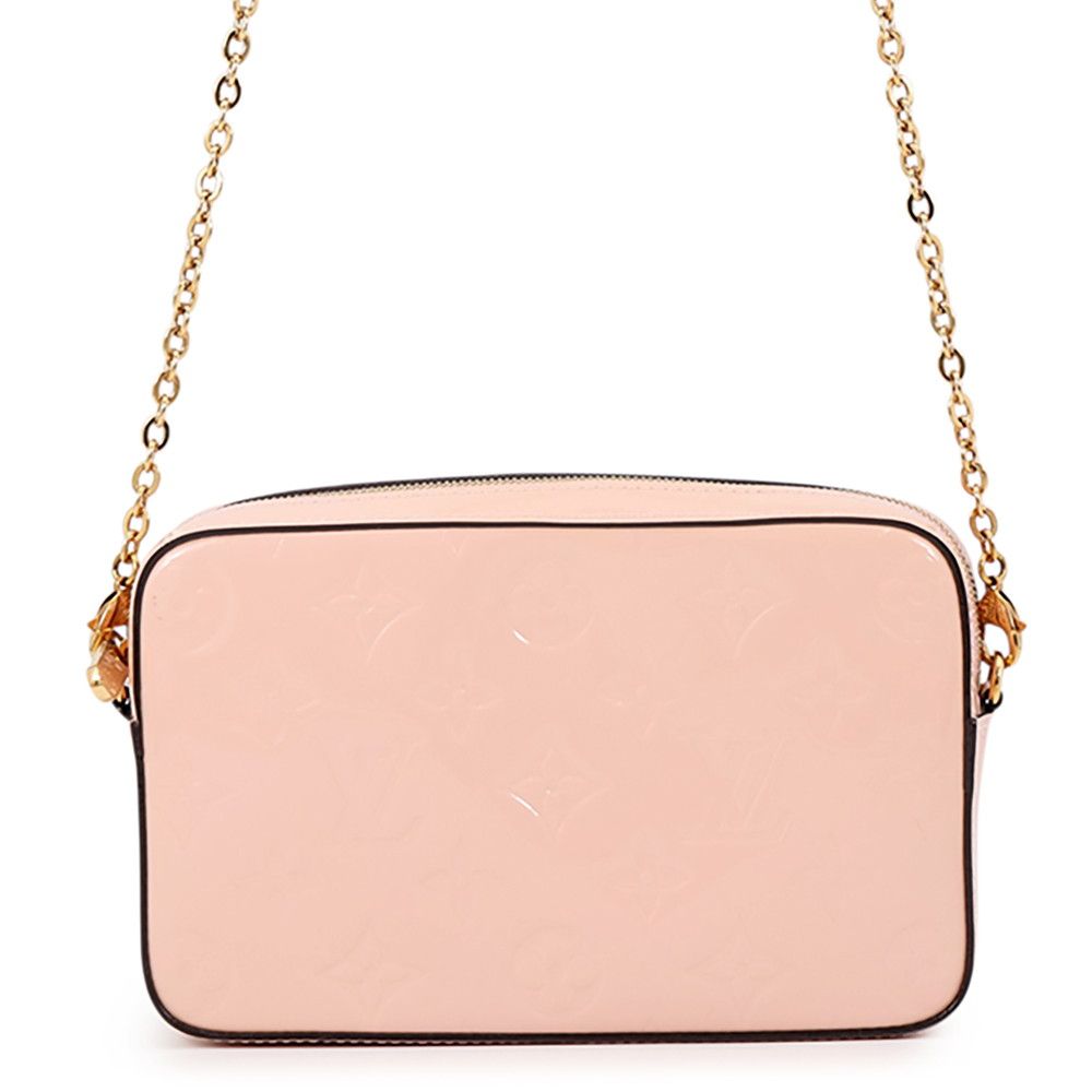 ルイヴィトン チェーンショルダーバッグ モノグラム・ヴェルニ カメラ・ポーチ M64058 LOUIS VUITTON ポシェット