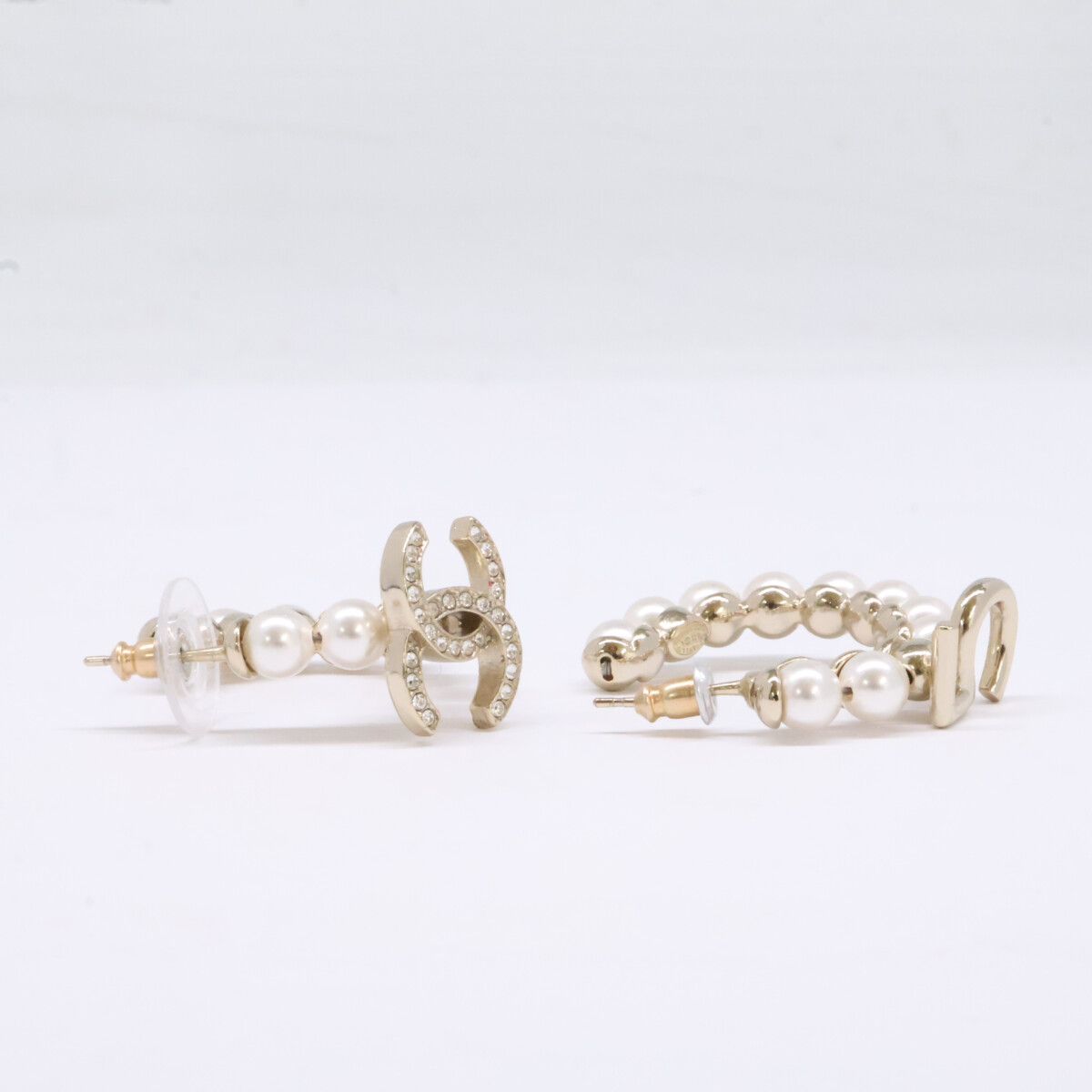 シャネル ココマーク C21C ピアス　片耳　パール　ゴールド CHANEL シャネル ゴールド C21K ココマーク No.5 フェイクパール