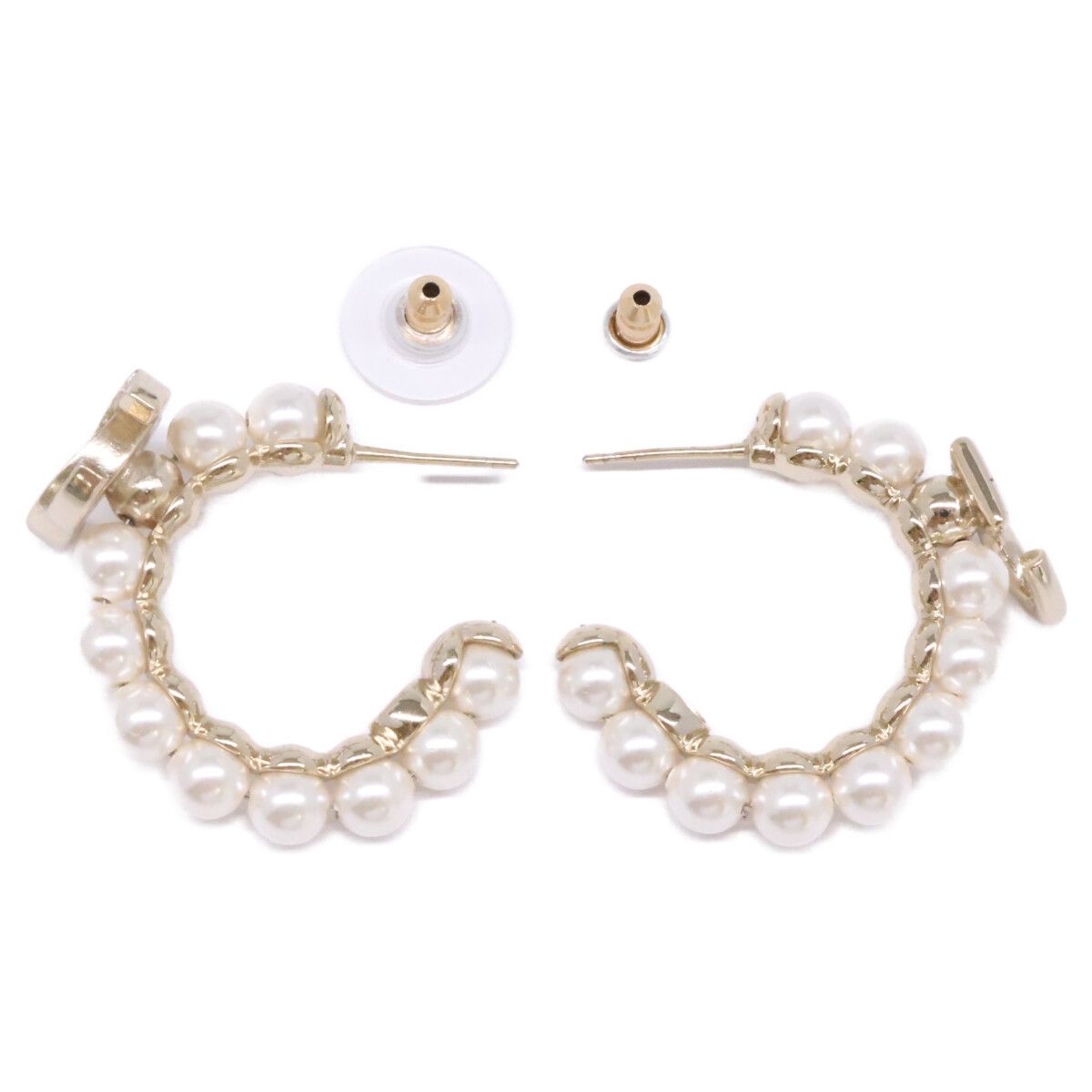 CHANEL シャネル ゴールド C21K ココマーク No.5 フェイクパール
