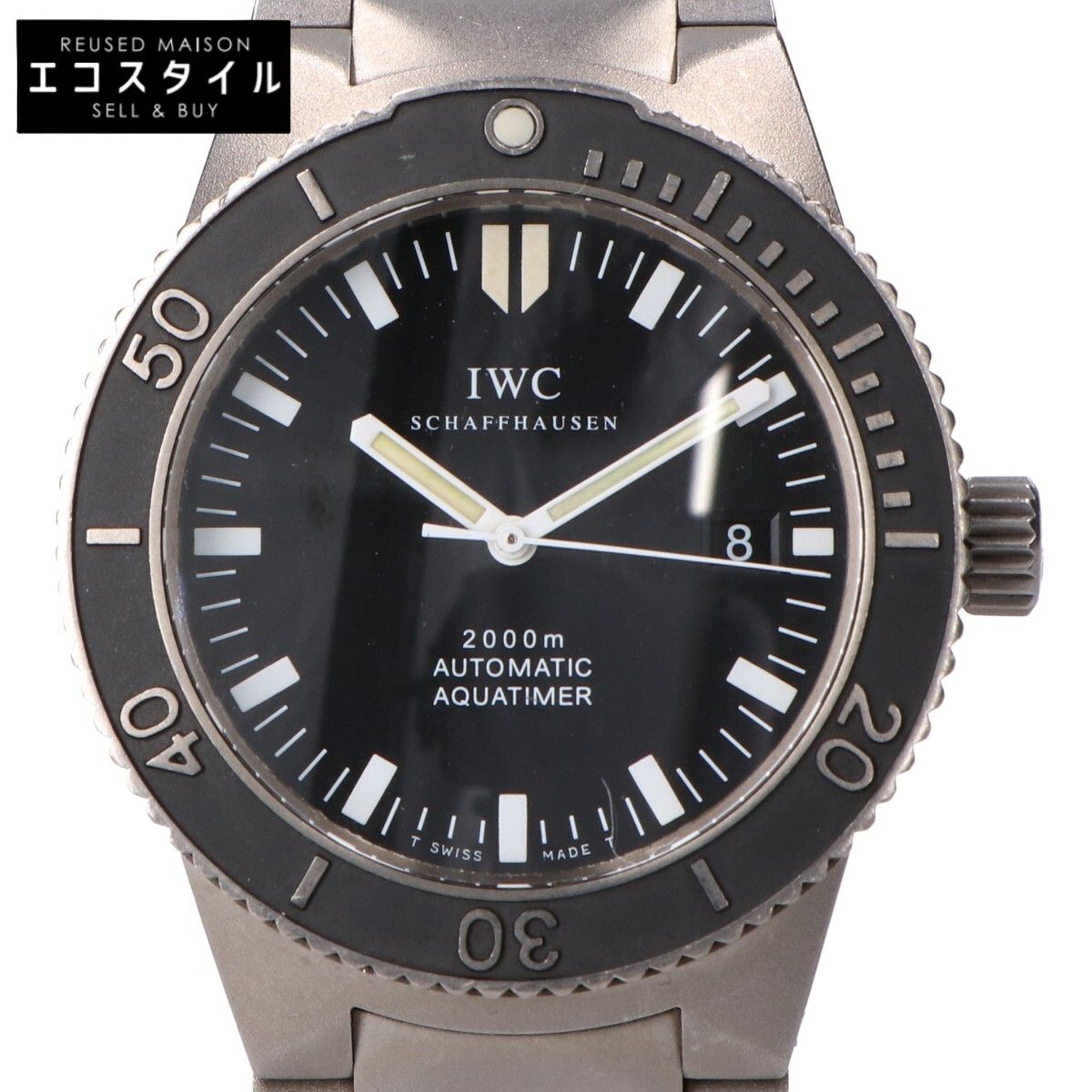 IWC　アイダブリューシー　3536-001 GSTアクアタイマー2000 黒文字盤 チタン 自動巻き