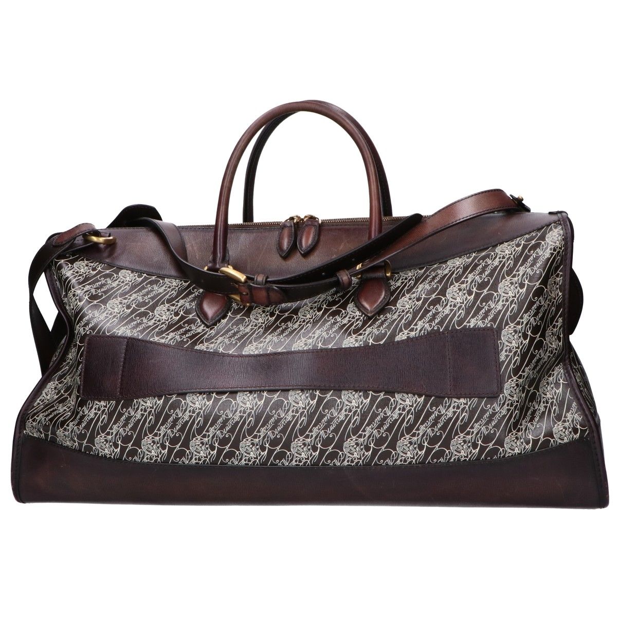 berluti ベルルッティ トワルマルブフ PVC x レザー トラベルバッグ