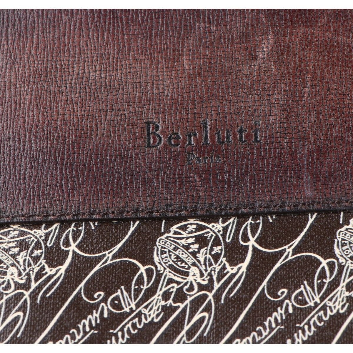 berluti ベルルッティ トワルマルブフ PVC x レザー トラベルバッグ