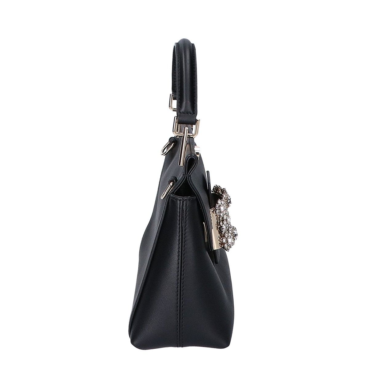 RogerVivier ロジェヴィヴィエ ブラック フラワーストラスバックル