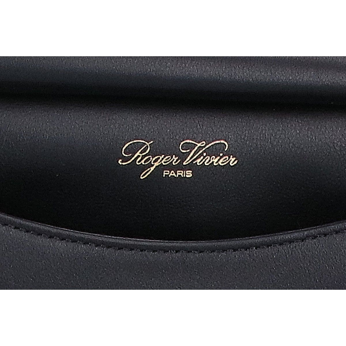 RogerVivier ロジェヴィヴィエ ブラック フラワーストラスバックル