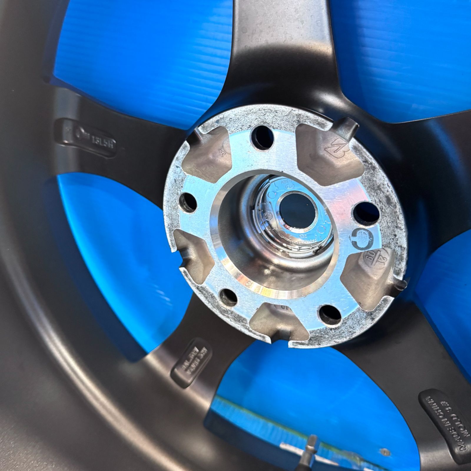 美品 トップラン VR5 17インチ 4本 7J+45 5H 114.3 グレー エスティマ