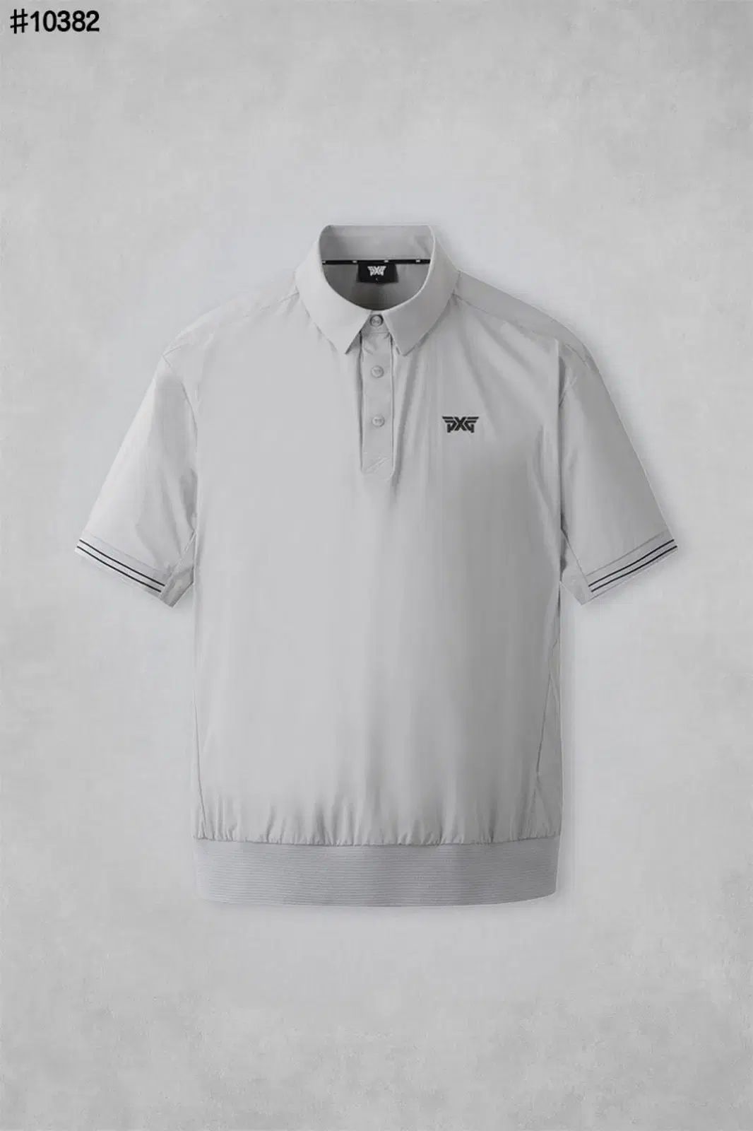 PXG PXG ベンチレーション ウーブン ルーズフィット ショート スリーブ ポロ Tシャツ