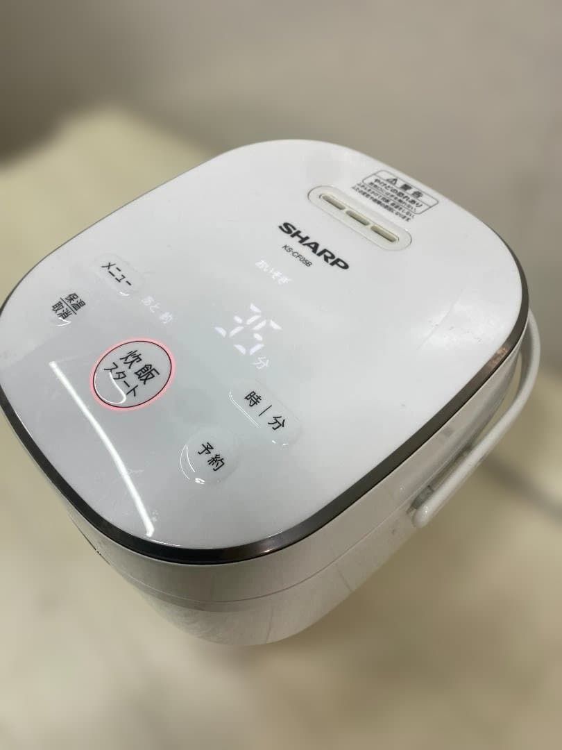 SHARP KS-CF05B 2022年製 3合炊き ジャー炊飯器 ホワイト 一人暮らし