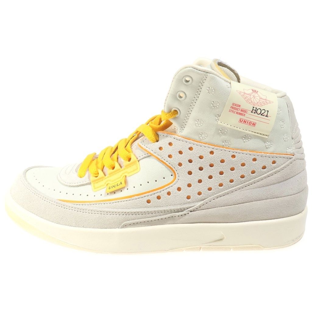 NIKE ナイキ ×UNION AIR JORDAN2 RETRO RATTAN DN3802-200 ユニオン エアジョーダン2 ラタン ハイカットスニーカー アイボリー US9/27cm NIKE (ナイキ) ×UNION AIR JORDAN2 RETRO RATTAN DN3802-200 ユニオン