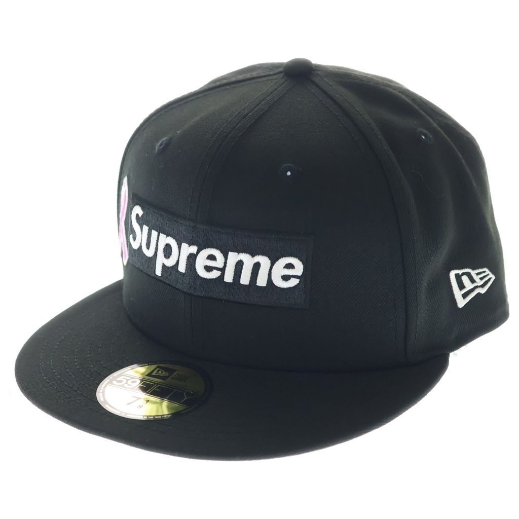 SUPREME (シュプリーム) 25AW ×NEW ERA Box Logo Cap ニューエラ ブレストキャンサーアウェアネス ボックスロゴ ベースボールキャップ 帽子 ブラック