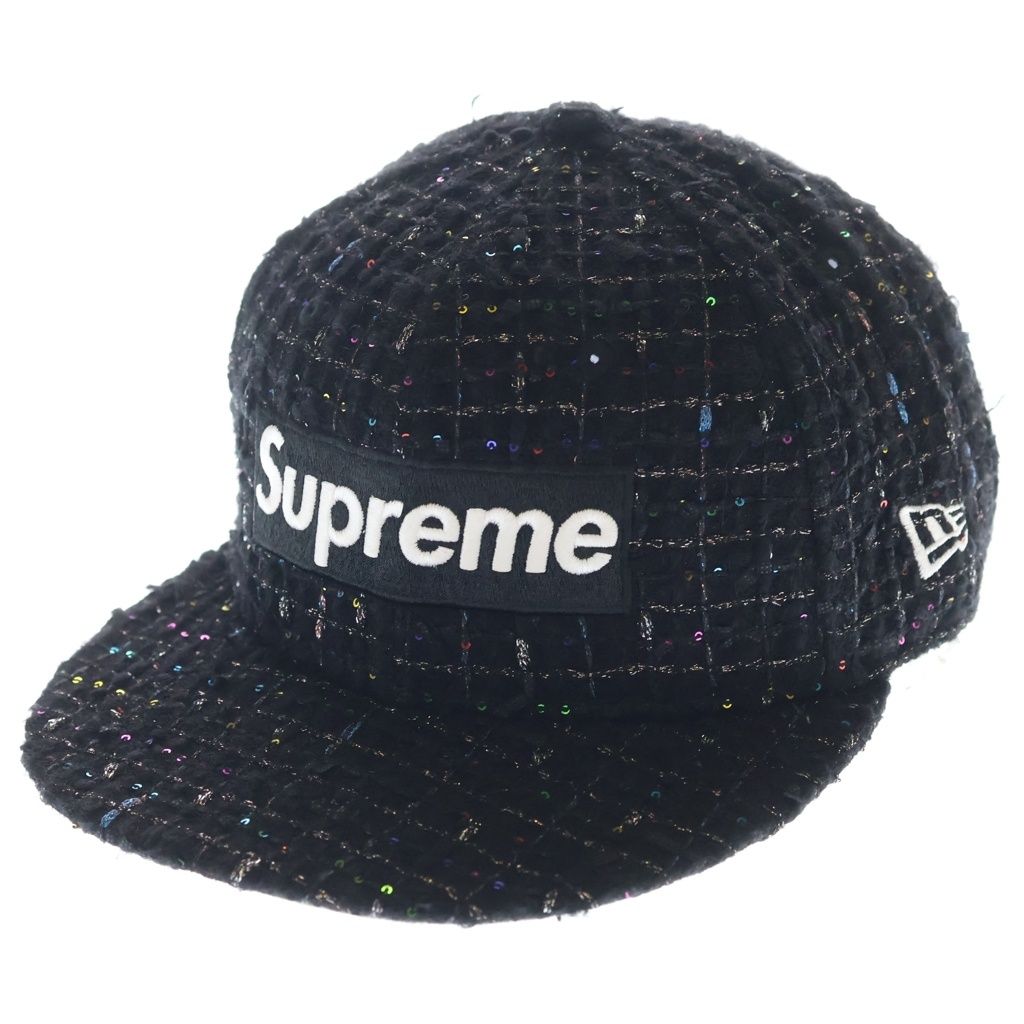 SUPREME (シュプリーム) 25AW ×NEW ERA Boucle Box Logo ニューエラ ブークレ ボックスロゴ ベースボールキャップ 帽子 ブラック 12,593円