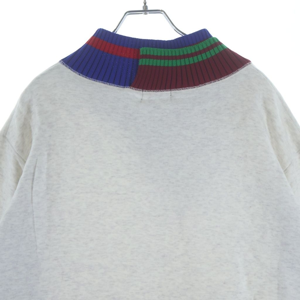 kolor (カラー) 23AW BONDED SWEATSHIRT 襟ドッキング ダンボール