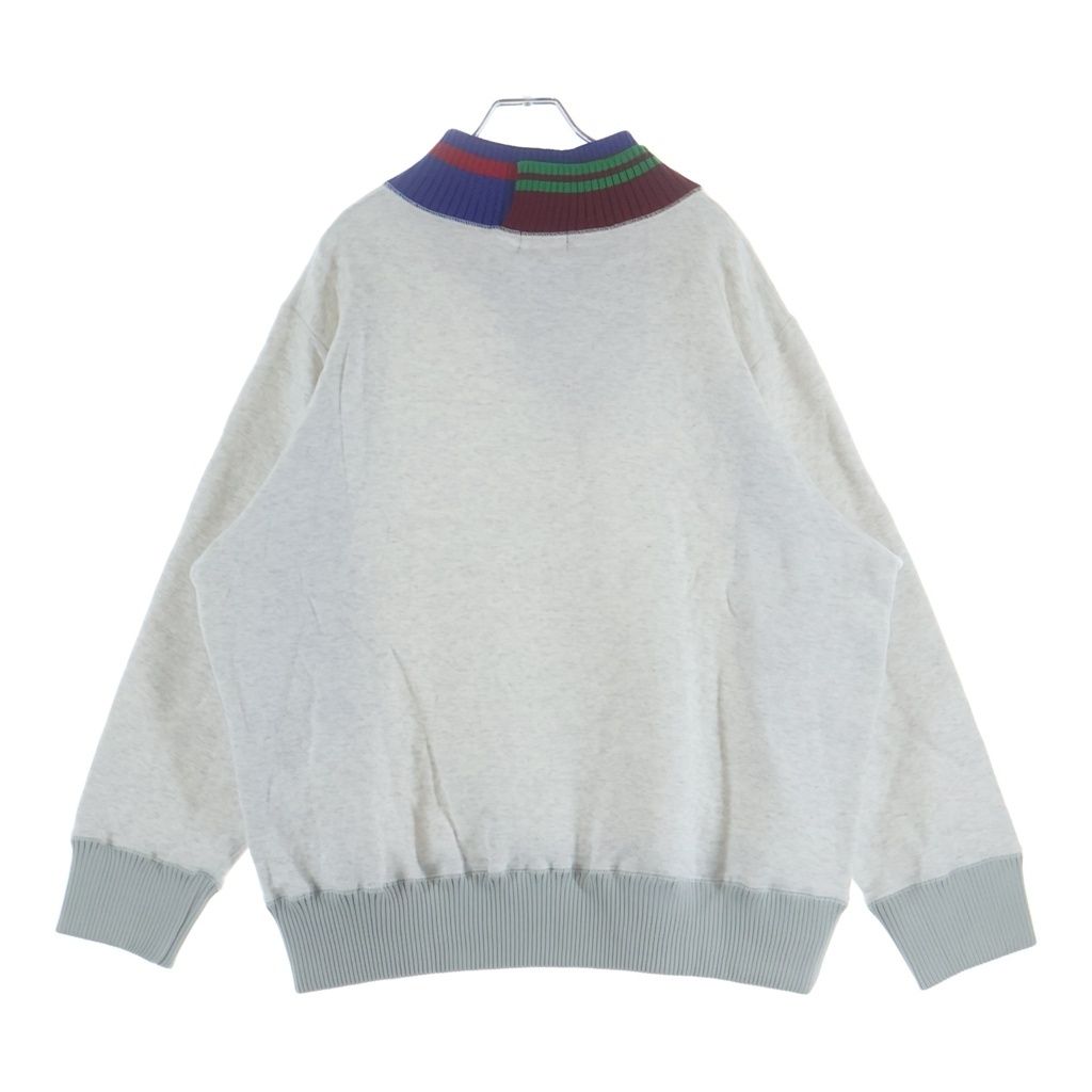 kolor (カラー) 23AW BONDED SWEATSHIRT 襟ドッキング ダンボール