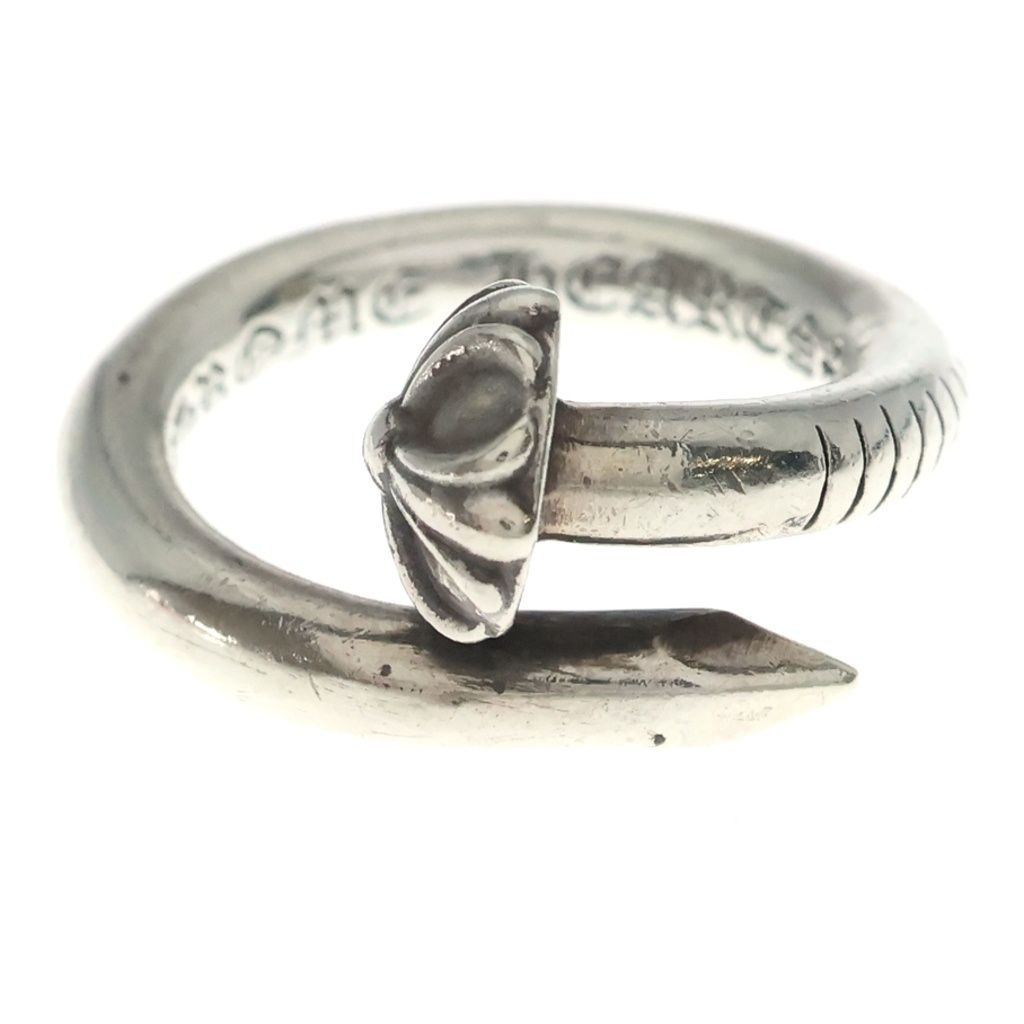 CHROME HEARTS (クロムハーツ) NAIL CRSBALL ネイル クロスボール リング シルバー BCA349