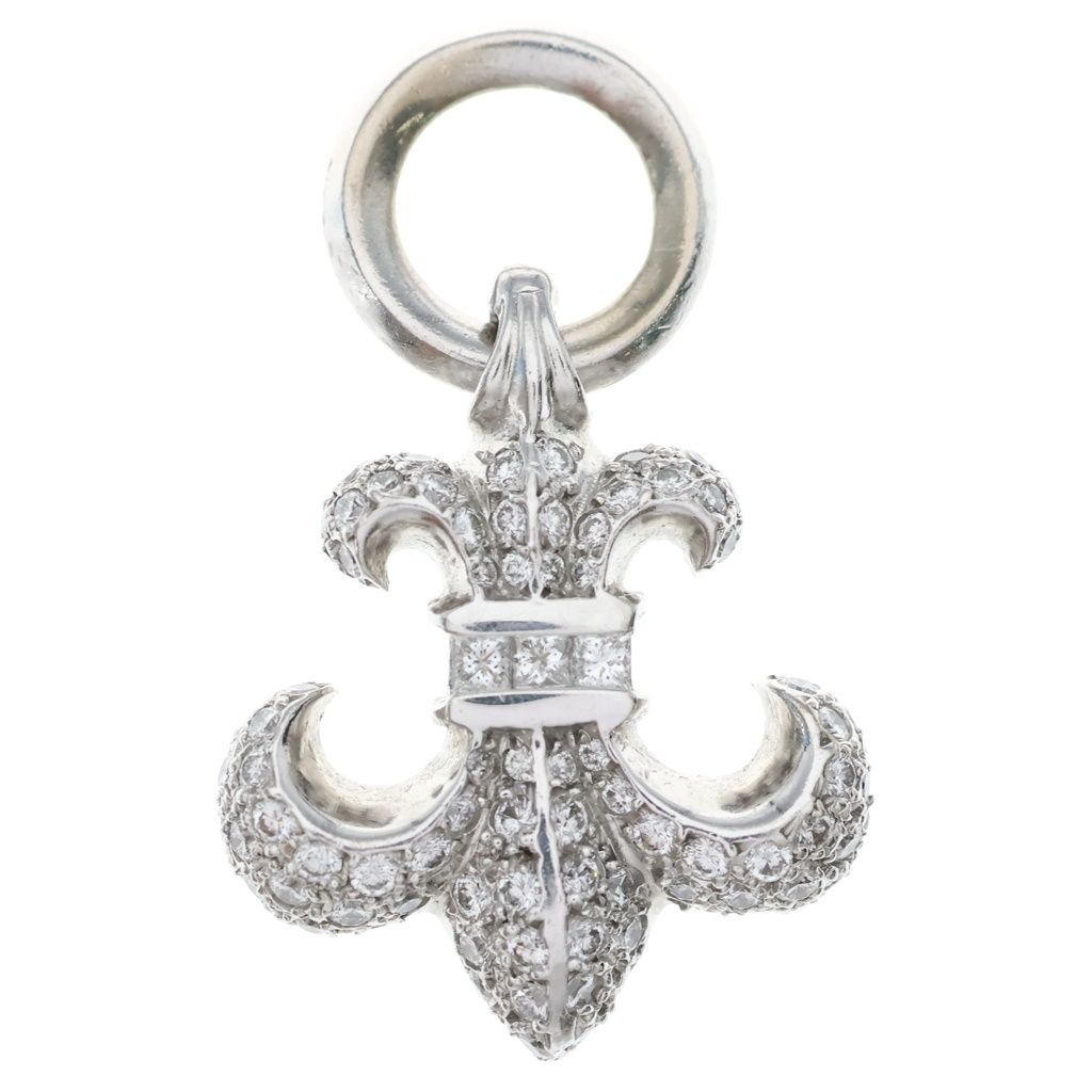 CHROME HEARTS (クロムハーツ) 18KWG BS FLUER P/DIA BSフレア PAVEダイヤ ホワイトゴールドペンダントトップ 1,650,000円
