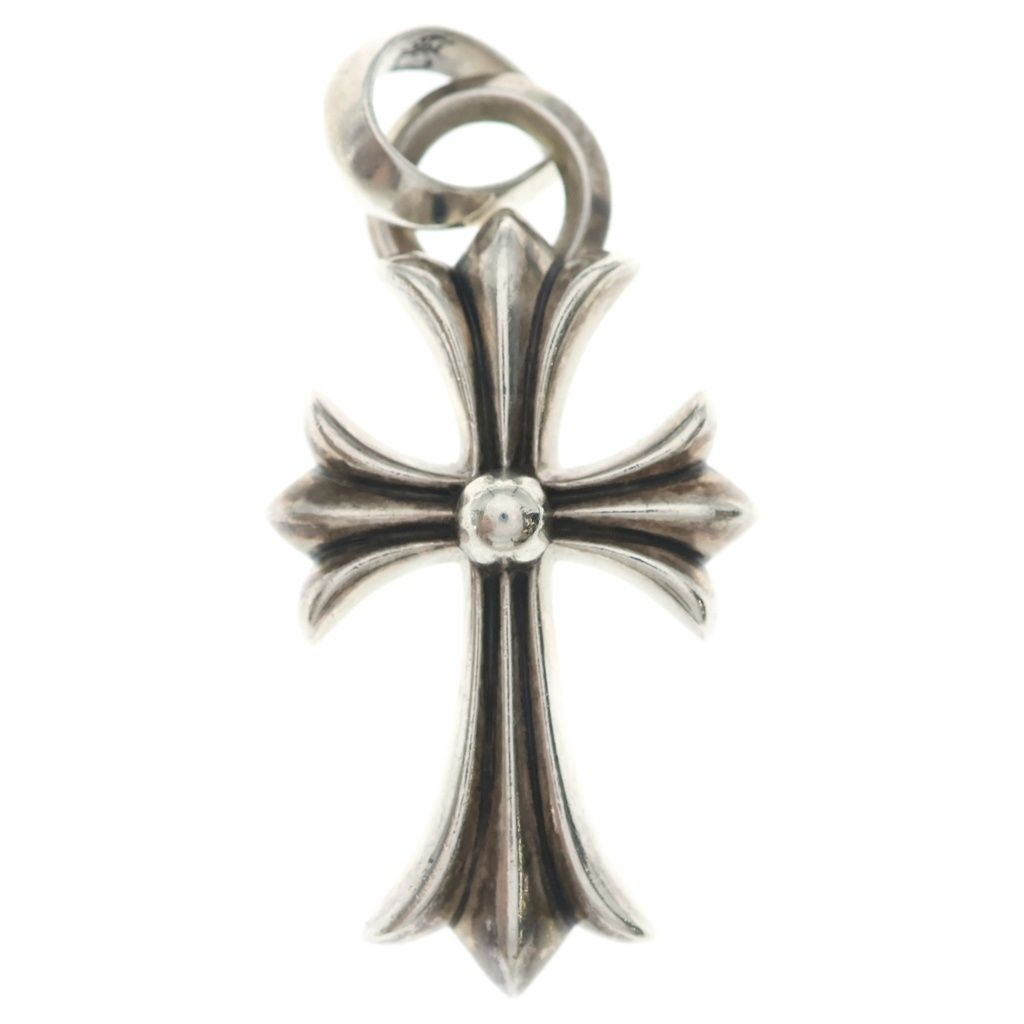 CHROME HEARTS (クロムハーツ) CH CRS SML W/BALE Wベイル スモールCHクロス ペンダントトップ シルバー BCA218