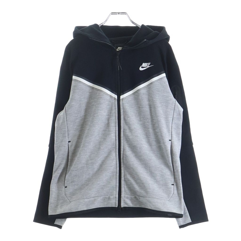 NIKE (ナイキ) Tech Fleece テックフリース ジップアップフーディー グレー/ブラック CU4490-016