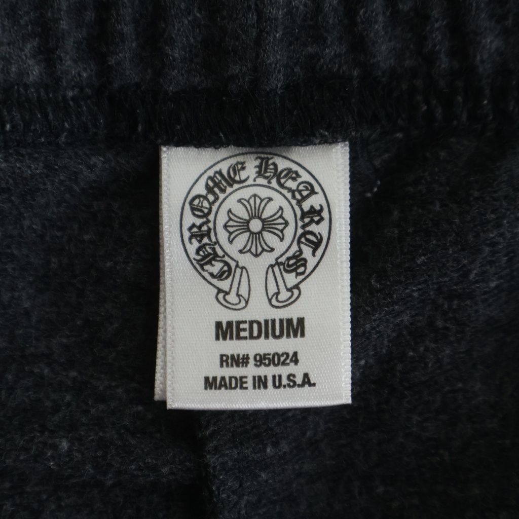 CHROME HEARTS (クロムハーツ) SWEAT PANTS BSフレア 裾TBARプリント