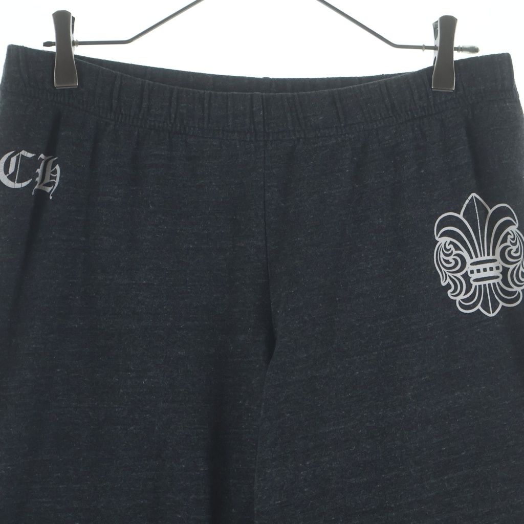 CHROME HEARTS (クロムハーツ) SWEAT PANTS BSフレア 裾TBARプリント