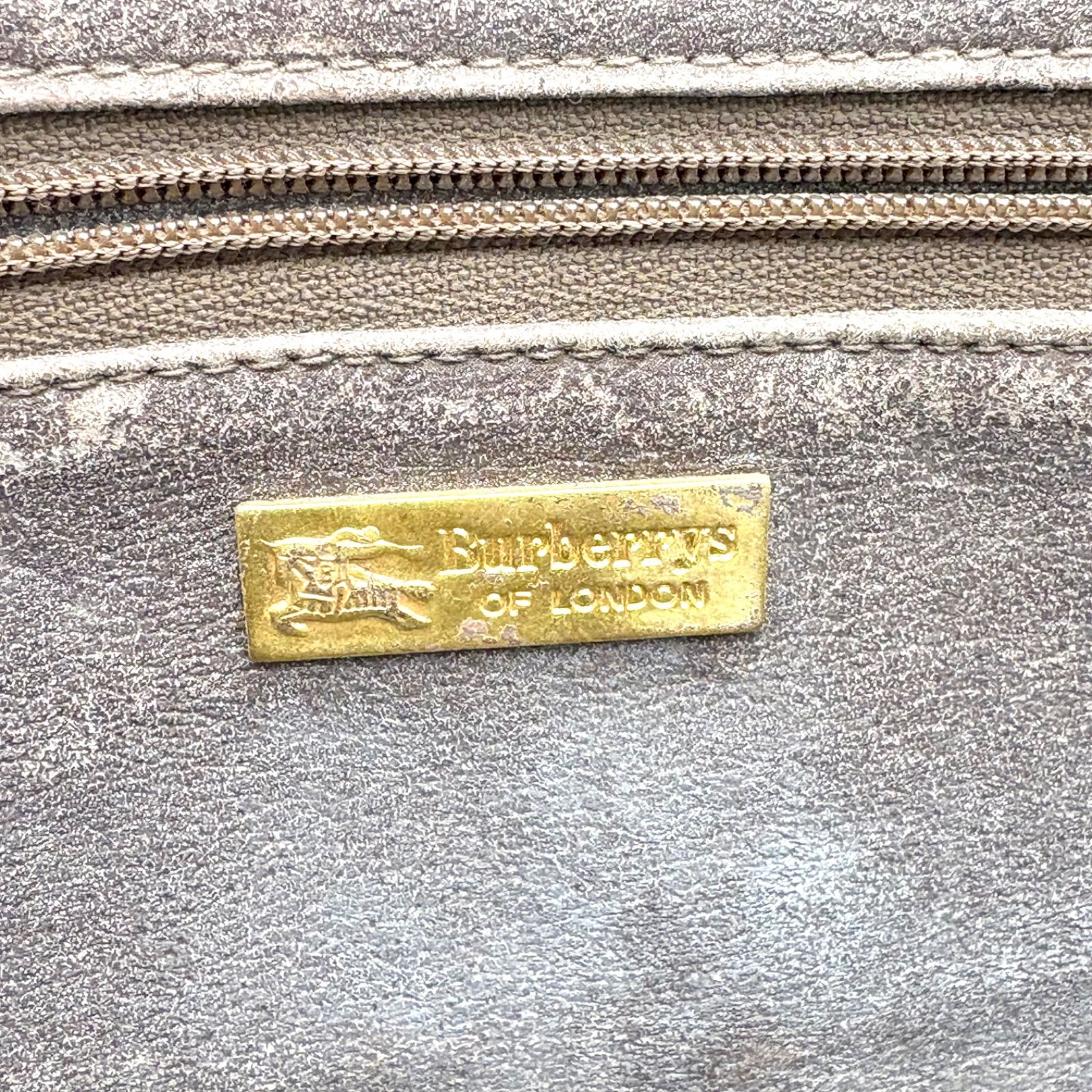 Burberry バーバリー ノヴァチェック ゴールド金具 ハンドバッグ PVC