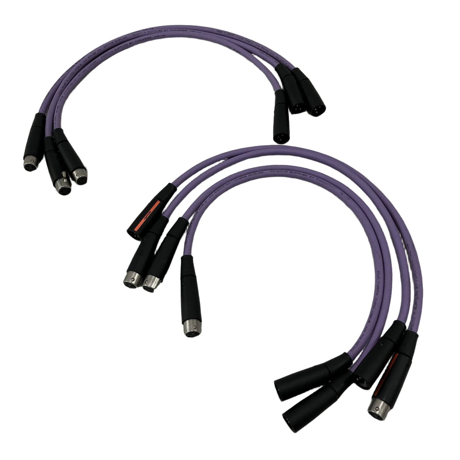 OYAIDE PA-02 XLRケーブル 0.5m 6点セット 音響 オーディオ 中古