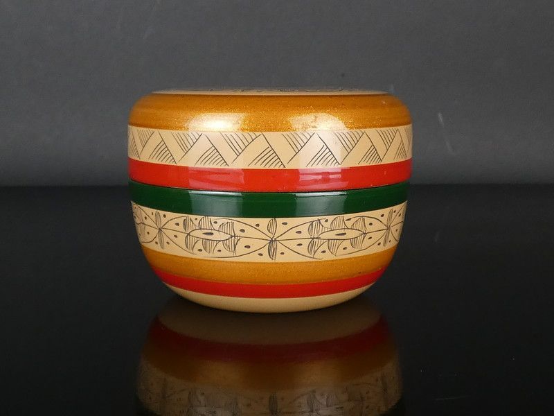 中村湖彩「平駒沈黒平棗」共箱 保証品 茶道具 /R (tn5) - メルカリ