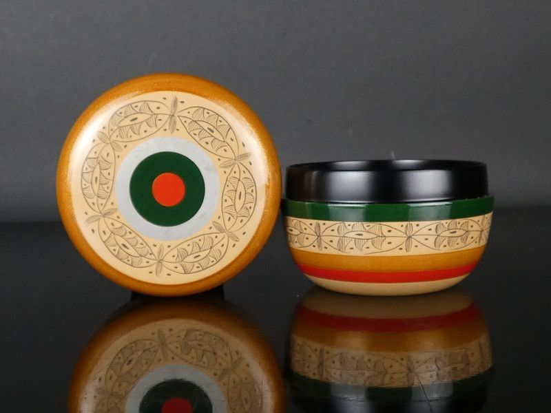 中村湖彩「平駒沈黒平棗」共箱 保証品 茶道具 /R (tn5) - メルカリ