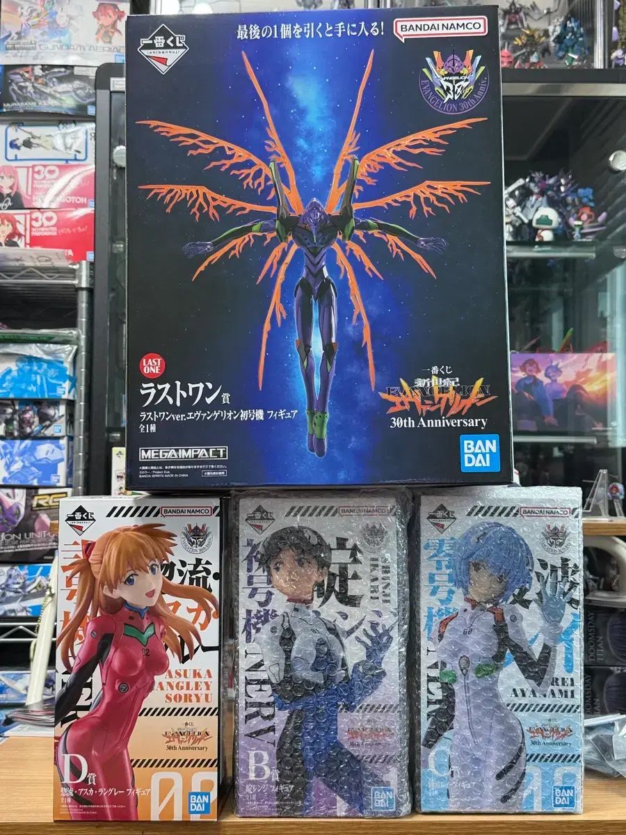 送料込み20 一番くじ エヴァンゲリオン 30周年 フィギュア b c d ラストワン 未開封 セット