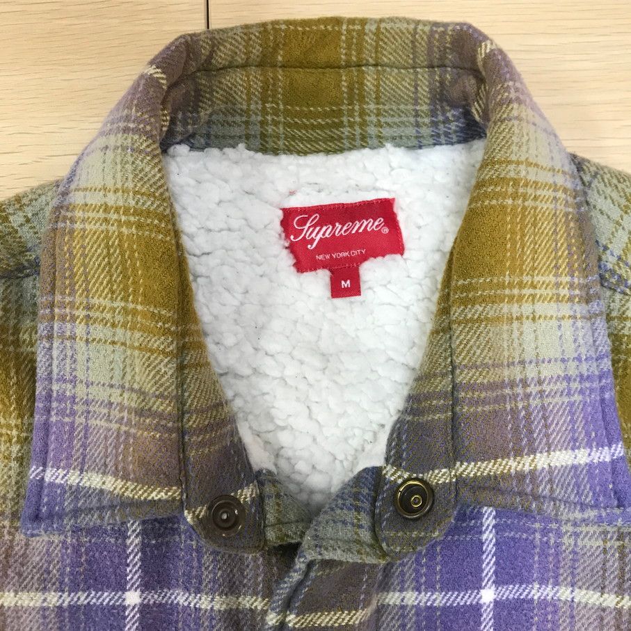 Supreme 22AW Faux Shearling Lined Flannel Shirt シュプリーム 長袖