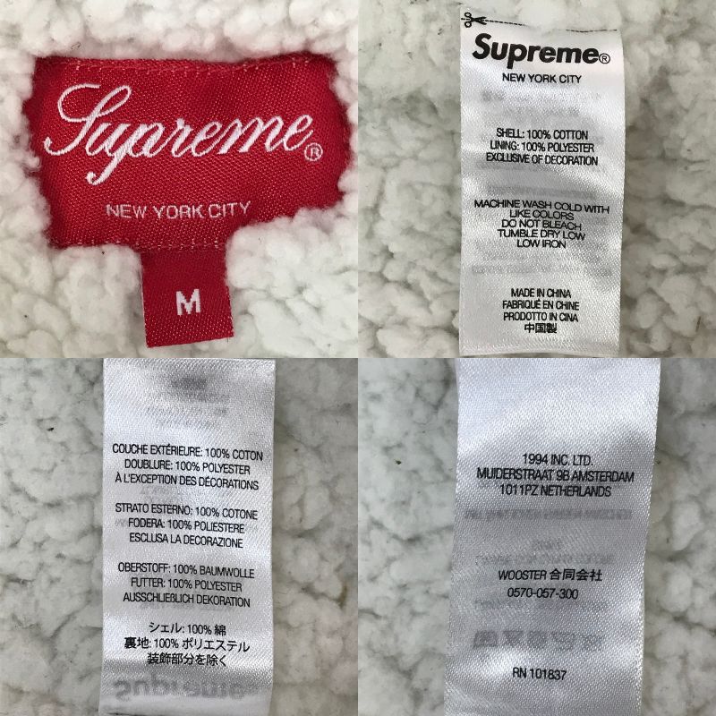 Supreme 22AW Faux Shearling Lined Flannel Shirt シュプリーム 長袖