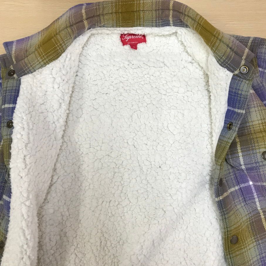 Supreme 22AW Faux Shearling Lined Flannel Shirt シュプリーム 長袖