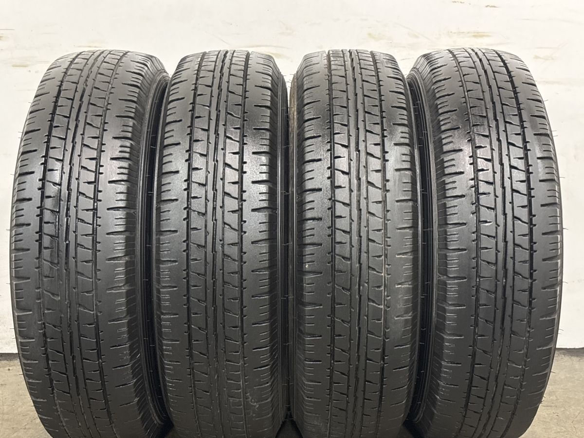 バリ溝】スチールホイール 13in 5J +45 PCD100 ダンロップ エナセーブ 