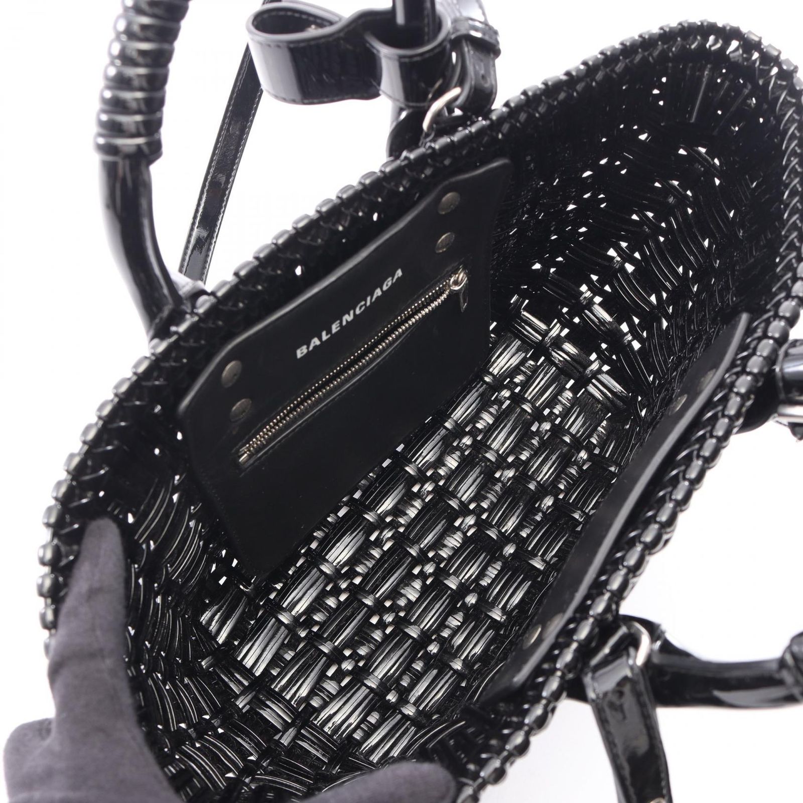 BALENCIAGA バレンシアガ BISTRO XS ビストロ バスケットバッグ 2WAY