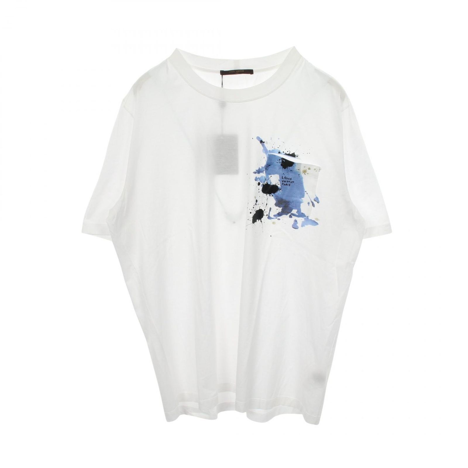 LOUIS VUITTON ルイ・ヴィトン ポケット付き プリント クルーネック 半袖Tシャツ
