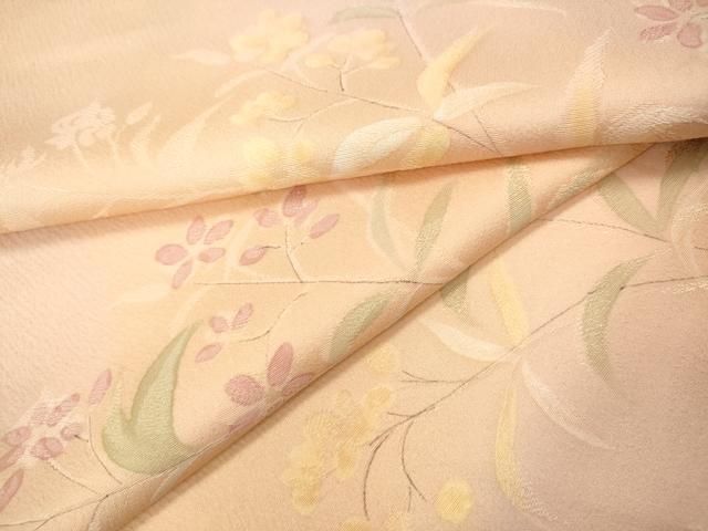 平和屋着物●上質な小紋　地紋起こし　枝花文　暈し染め　正絹　逸品　CABH9879ut
