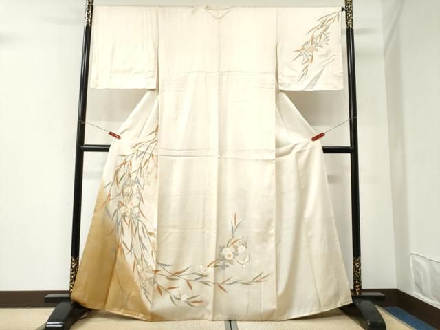 平和屋着物●訪問着　花蝶文　暈し染め　金彩　正絹　逸品　CABI2947yc 23,725円