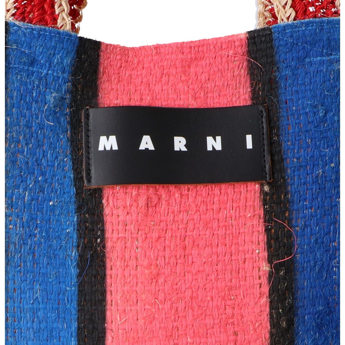 MARNI マルニ マルニマーケット カナバストライプバッグ - - メルカリ