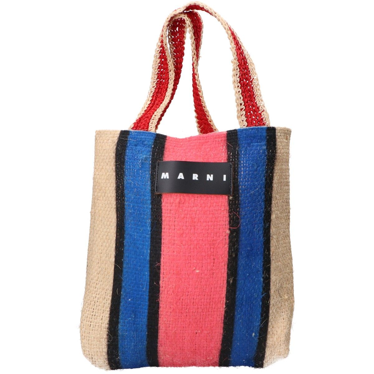 MARNI マルニ マルニマーケット カナバストライプバッグ - - メルカリ