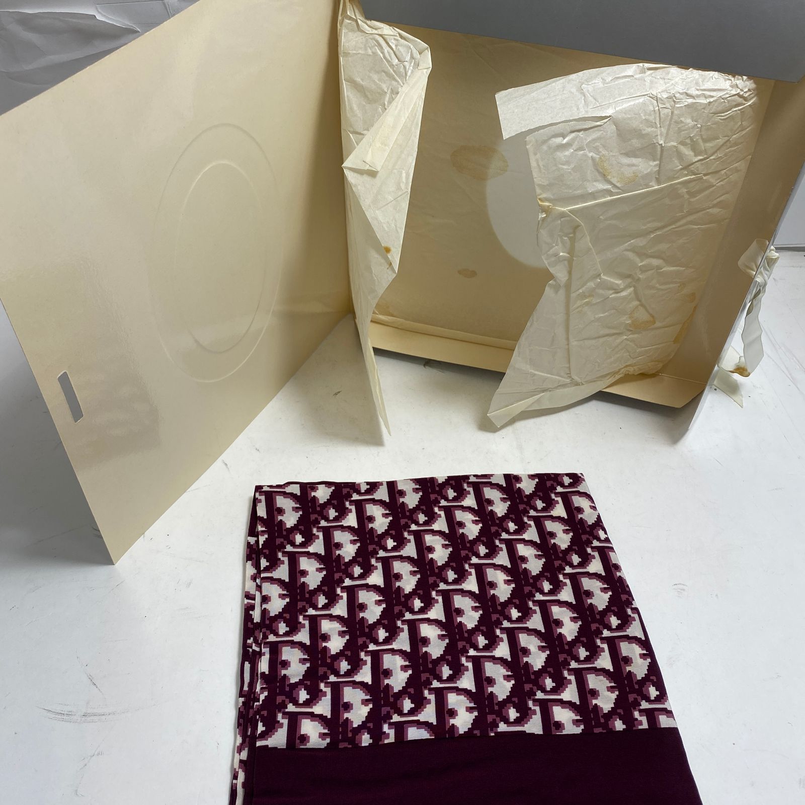 ☆A062706☆ Christian Dior ディオール scarf スカーフ トロッター