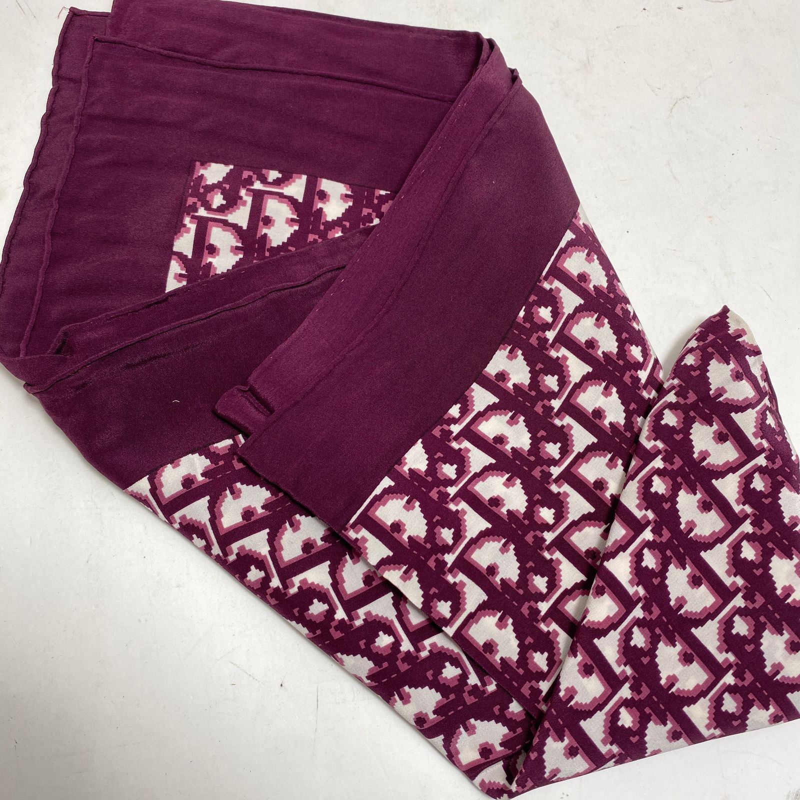 ☆A062706☆ Christian Dior ディオール scarf スカーフ トロッター