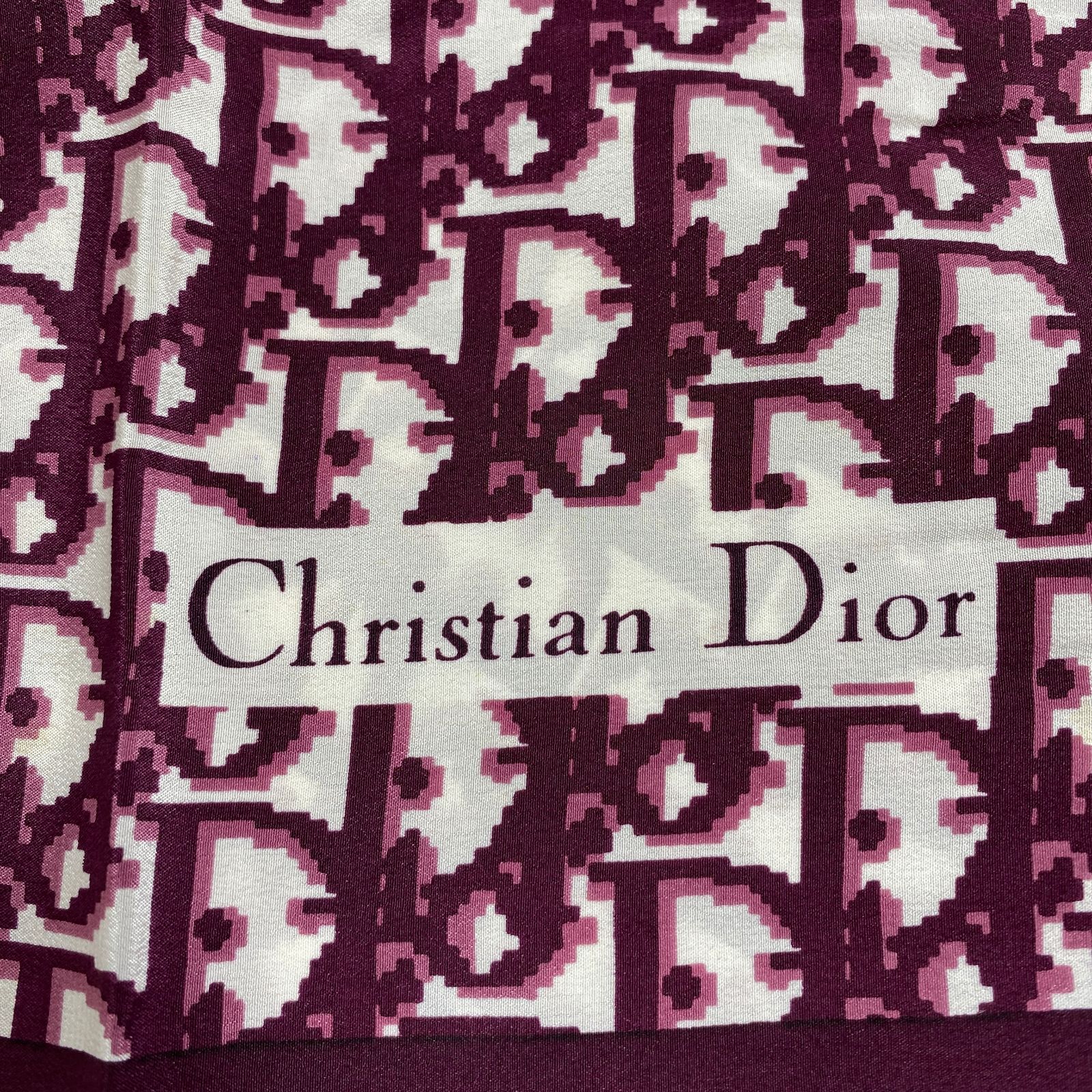 ☆A062706☆ Christian Dior ディオール scarf スカーフ トロッター