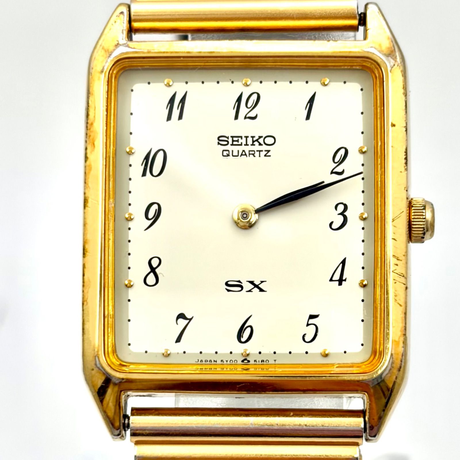 新品電池】SEIKO セイコー SX メンズ 腕時計 ゴールド