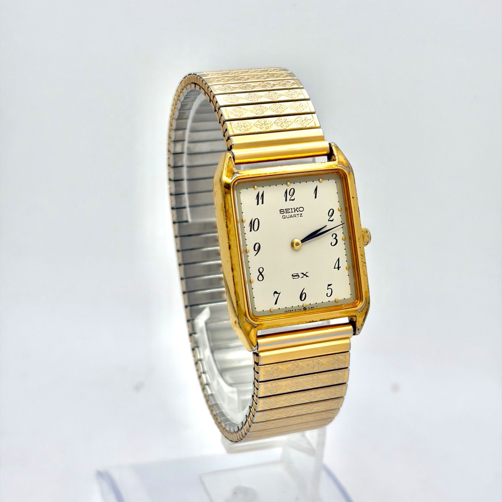 新品電池】SEIKO セイコー SX メンズ 腕時計 ゴールド