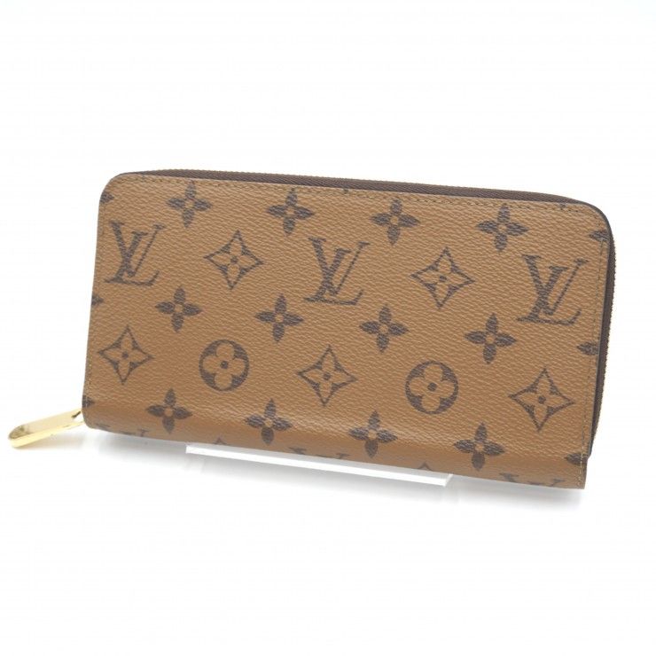 LOUIS VUITTON（ルイ・ヴィトン）ジッピー・ウォレット モノグラム・ジャイアント 長財布 ラウンドファスナー ブラウン ゴールド金具 RFID ICチップ内蔵 【中古】