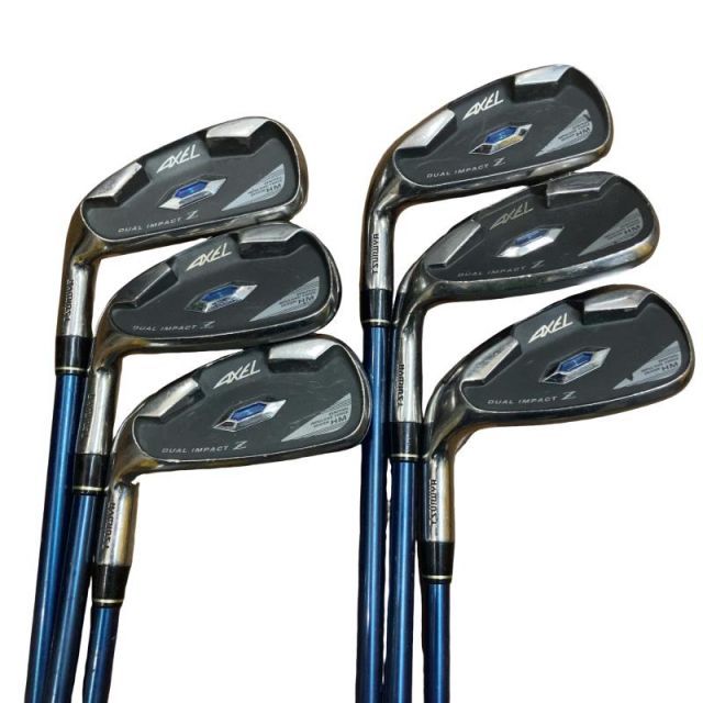 中古】 つるや AXEL DUAL IMPACT Z HM 6S アイアンセット IR AXEL DUAL